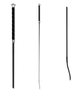 Waldhausen Dressage Whip with Velour Handle 110cm
