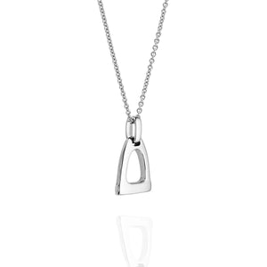 Sterling Silver Large Horse Stirrup Pendant