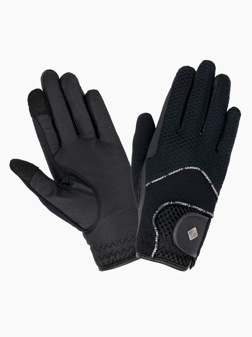 3D Mesh Riding Gloves Black