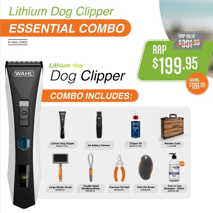 Wahl lithium online dog clippers