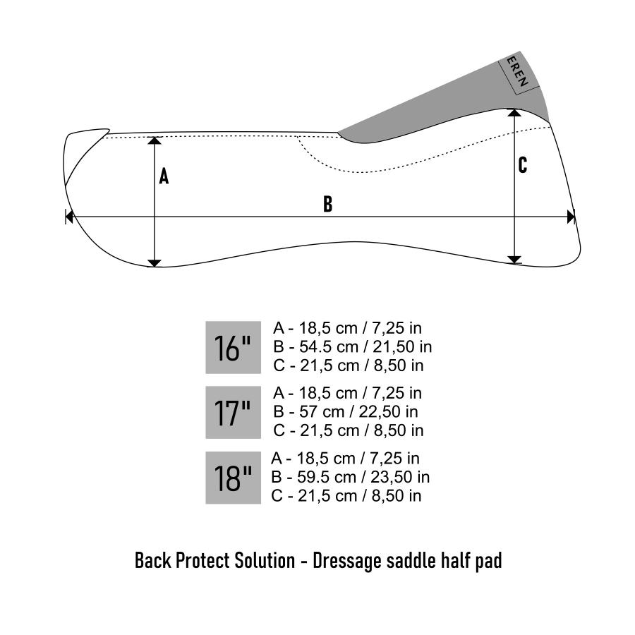Winderen - Saddle Half Pad Dressage Comfort 18mm