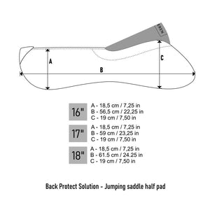 Winderen -  Saddle Half Pad Jumping Comfort 18mm