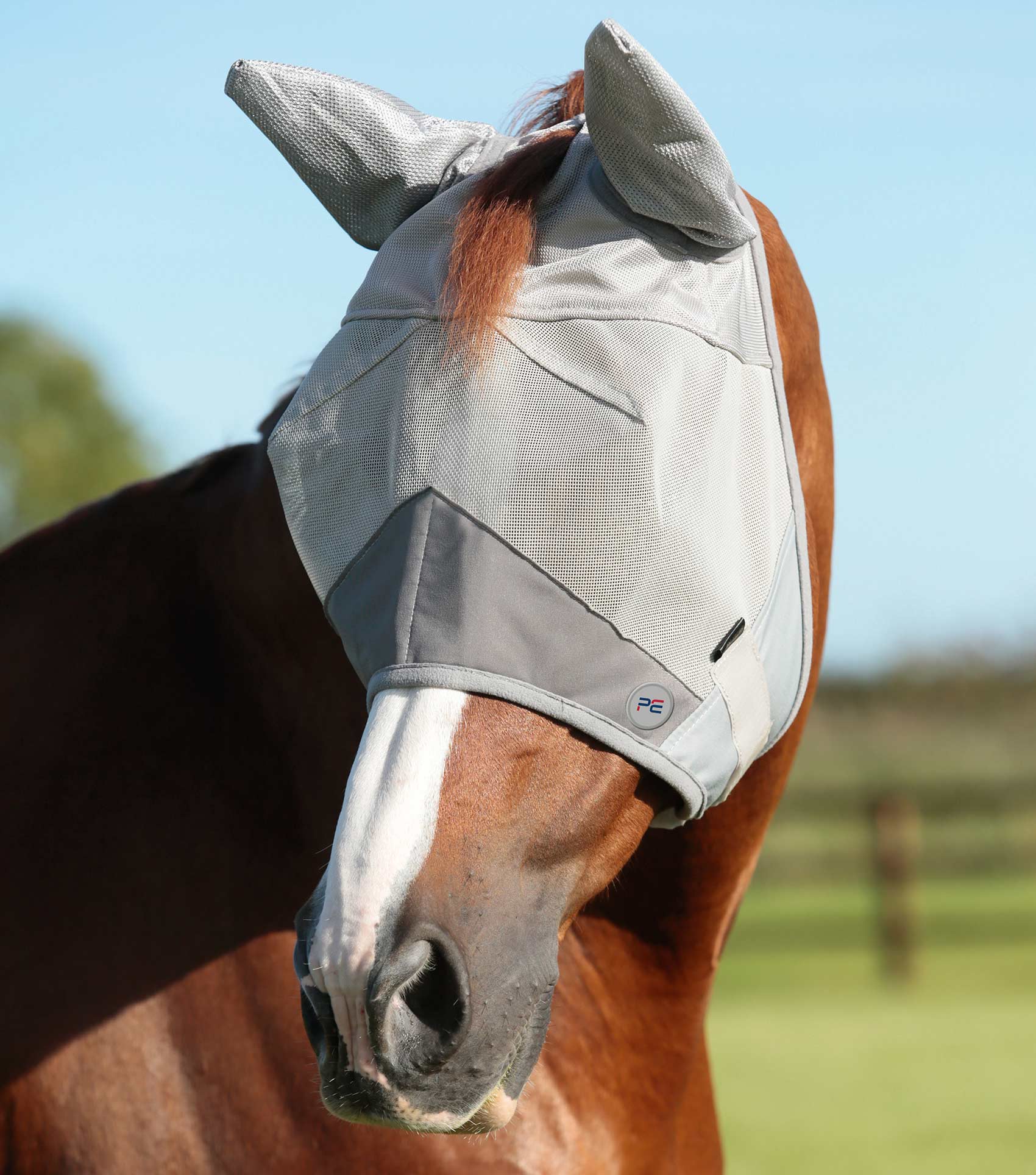 PE - Buster Fly Mask Standard Plus Silver