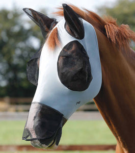 Premier Equine Maschera Mosca Lycra Comfort Tech – Rossa, Proteggi Il Tuo Cavallo