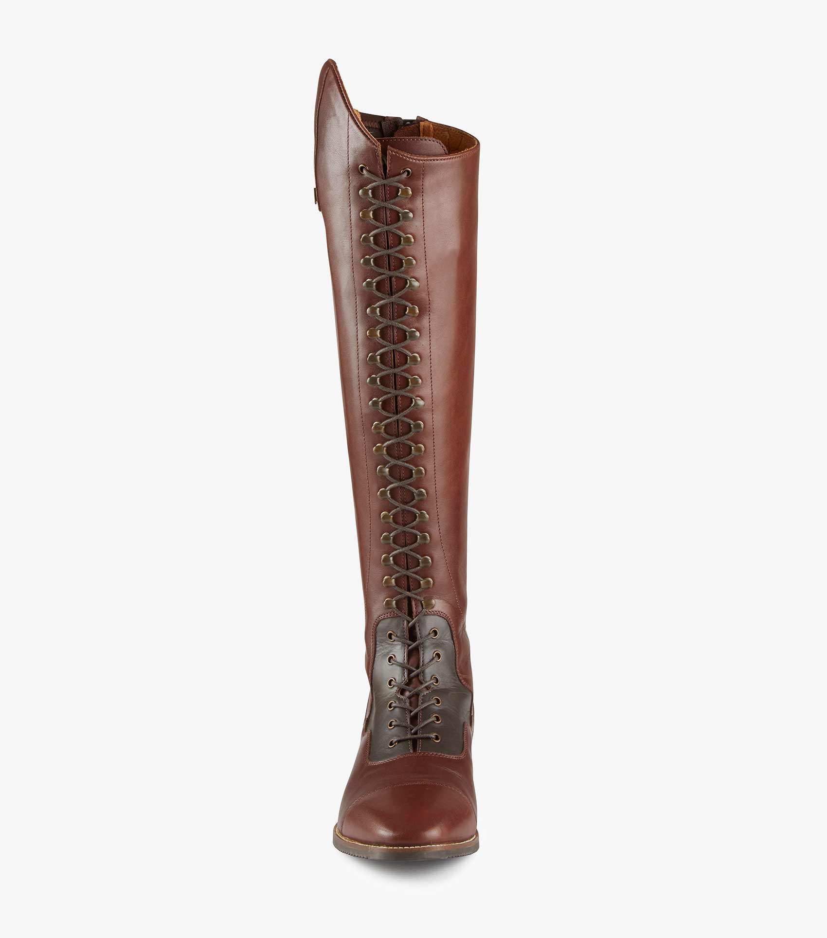 PE - Maurizia Ladies Lace Front Tall Leather Riding Boots