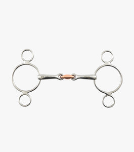 PE - Two Ring Gag with Copper Lozenge Metal