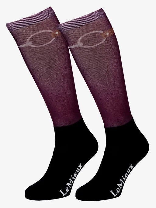 LeMieux - Footsie Socks Snaffle Fig Junior
